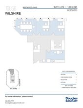 10866 Wilshire Blvd, Los Angeles, CA à louer Plan d’étage– Image 1 sur 1
