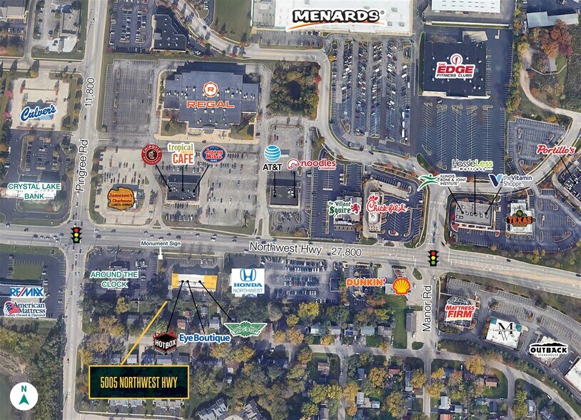 5005 Northwest Hwy, Crystal Lake, IL à louer - Photo de l’immeuble – Image 3 sur 3