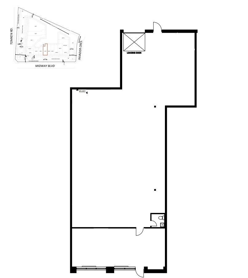 975 Mid-Way Blvd, Mississauga, ON à louer Plan d’étage– Image 1 sur 1