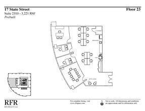 17 State St, New York, NY à louer Plan d’étage– Image 1 sur 3