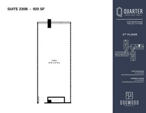 17330 Preston Rd, Dallas, TX à louer Plan d’étage– Image 1 sur 1