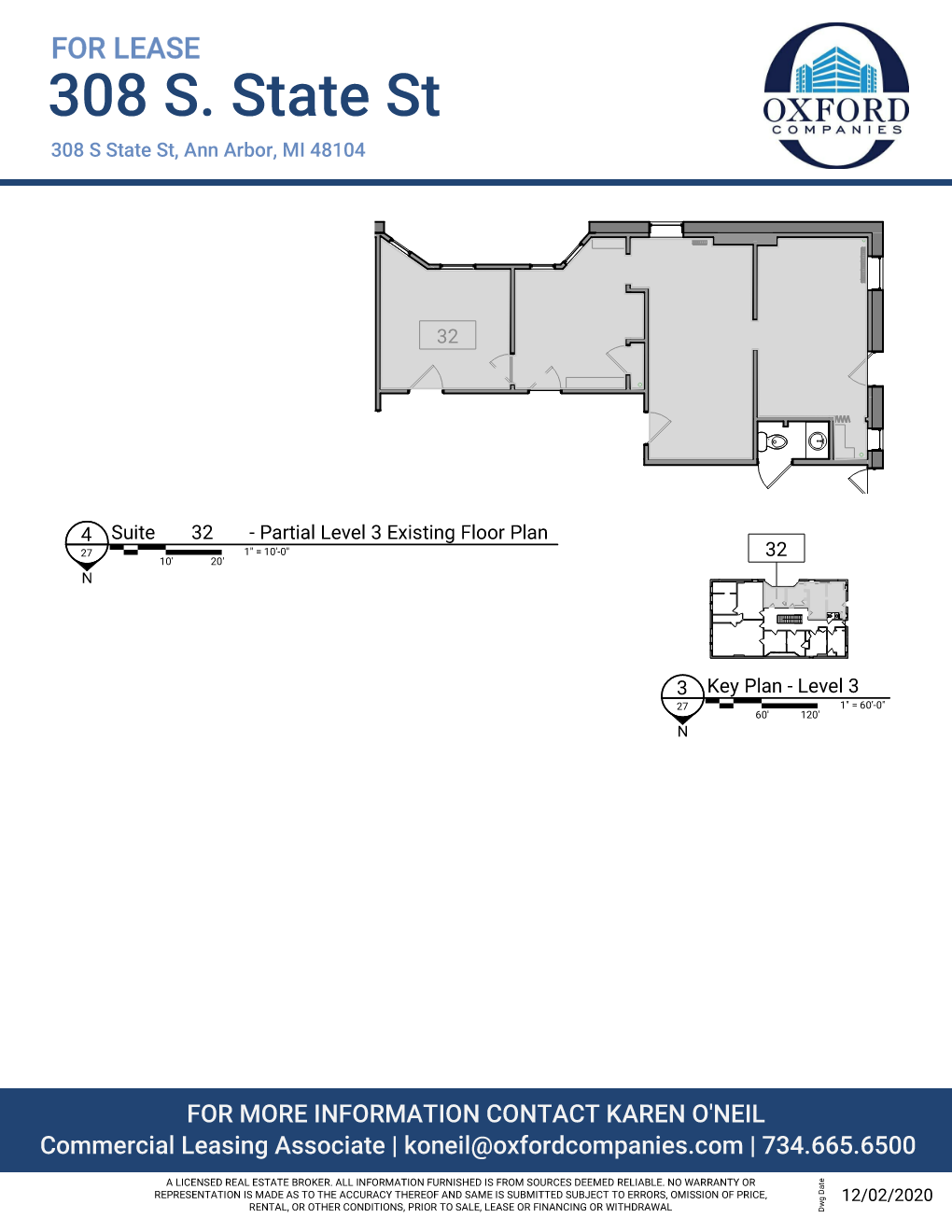 308 S State St, Ann Arbor, MI à louer Plan d’étage– Image 1 sur 1
