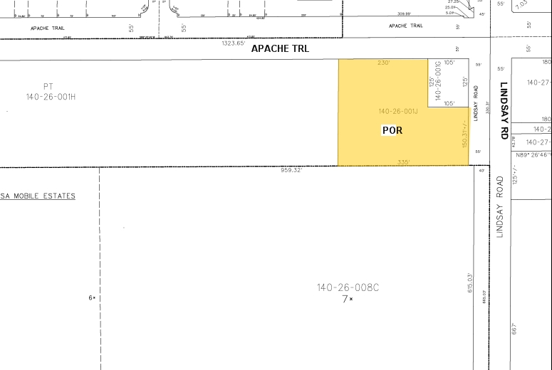 2735-2757 E Main St, Mesa, AZ à louer - Plan cadastral – Image 3 sur 4