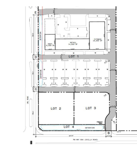 NEC Ovilla Road & Uhl Road, Red Oak, TX à louer - Plan de site – Image 2 sur 3