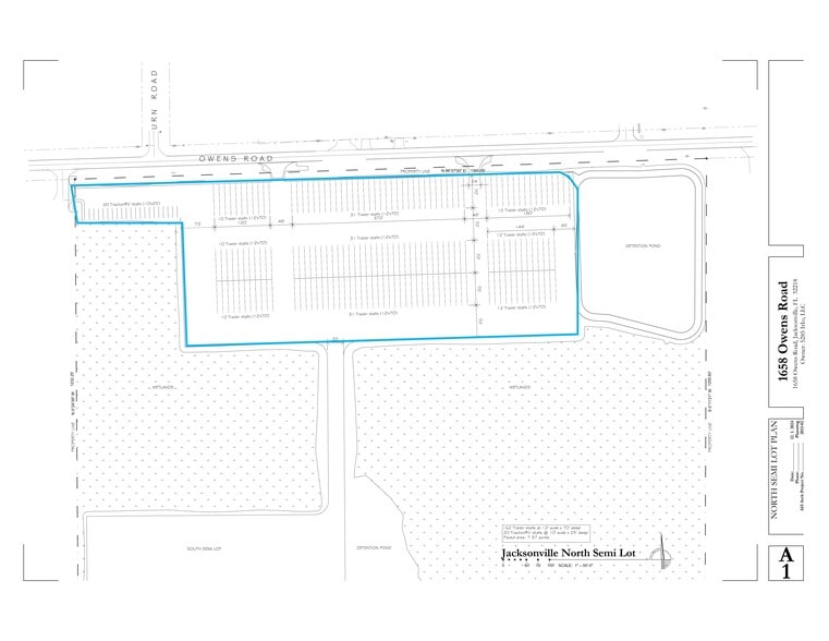 1658 Owens Rd, Jacksonville, FL à louer - Plan de site – Image 1 sur 3