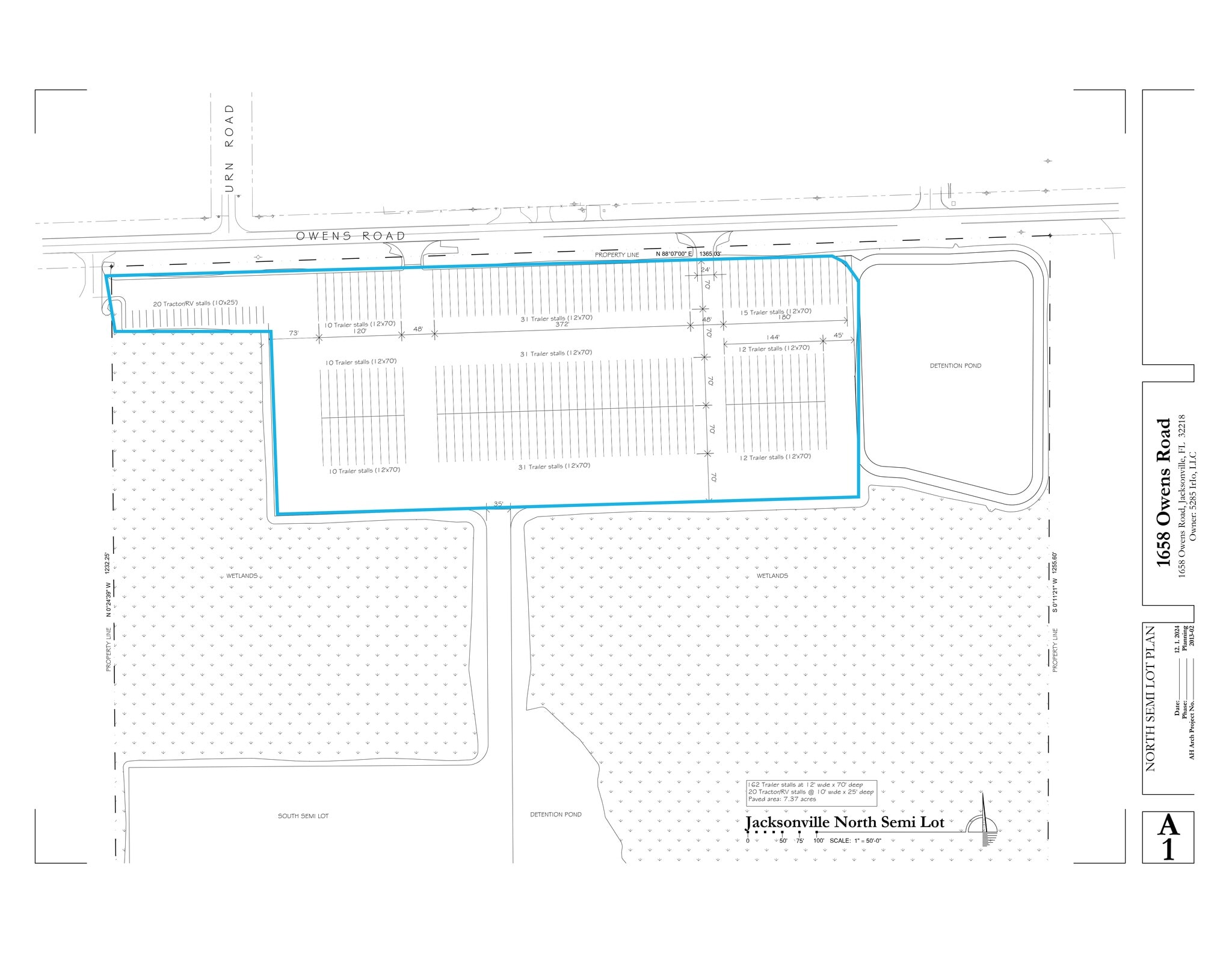 1658 Owens Rd, Jacksonville, FL à louer Plan de site– Image 1 sur 4