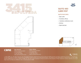 3415 S Sepulveda Blvd, Los Angeles, CA à louer Plan d’étage– Image 1 sur 1