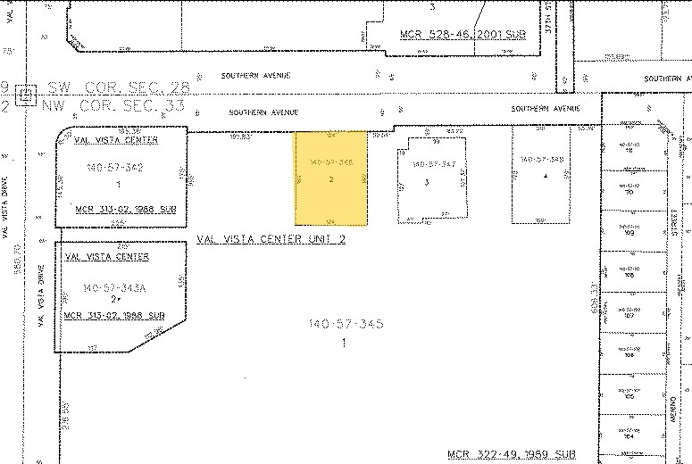3651 E Southern Ave, Mesa, AZ à louer - Plan cadastral – Image 2 sur 2