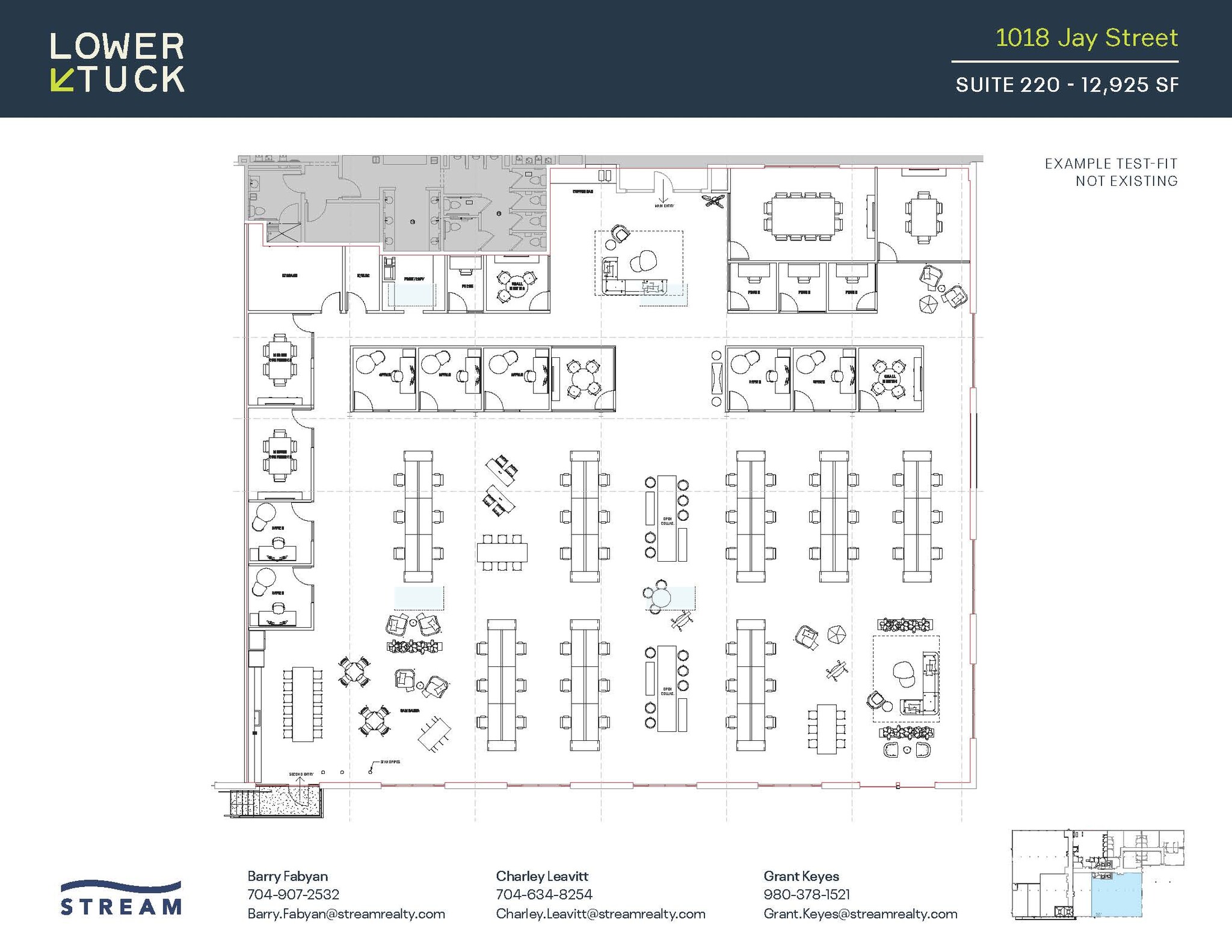 1018 Jay St, Charlotte, NC à louer Plan d’étage– Image 1 sur 2