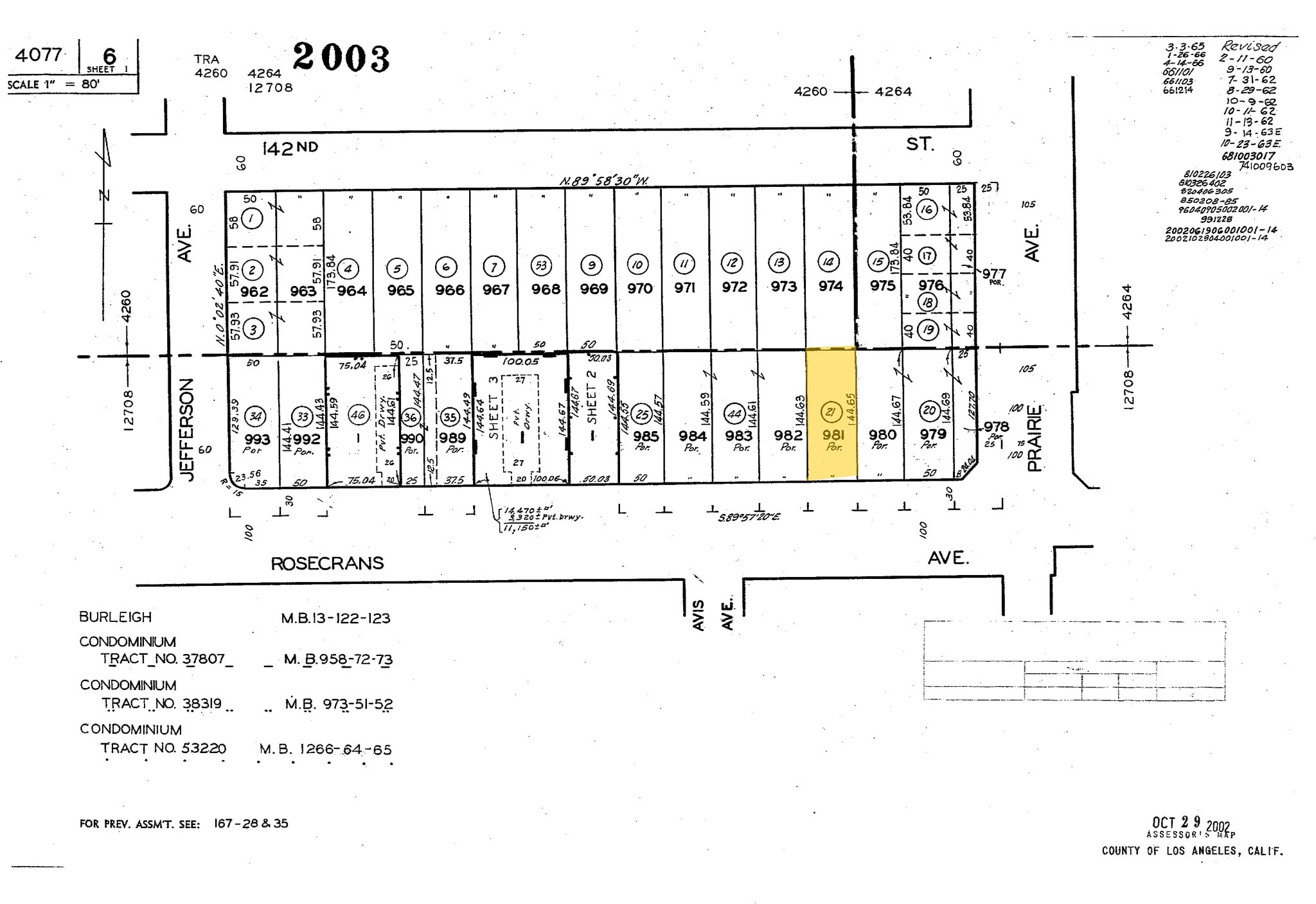 4019 W Rosecrans Ave, Hawthorne, CA à louer Plan cadastral– Image 1 sur 2