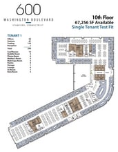 600 Washington Blvd, Stamford, CT à louer Plan d’étage– Image 2 sur 2