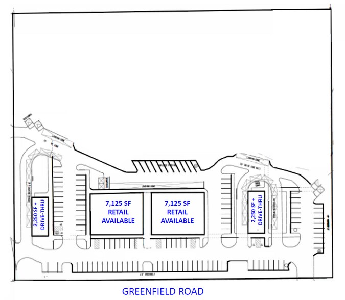 26101 Greenfield Rd, Southfield, MI à louer - Plan de site – Image 3 sur 3