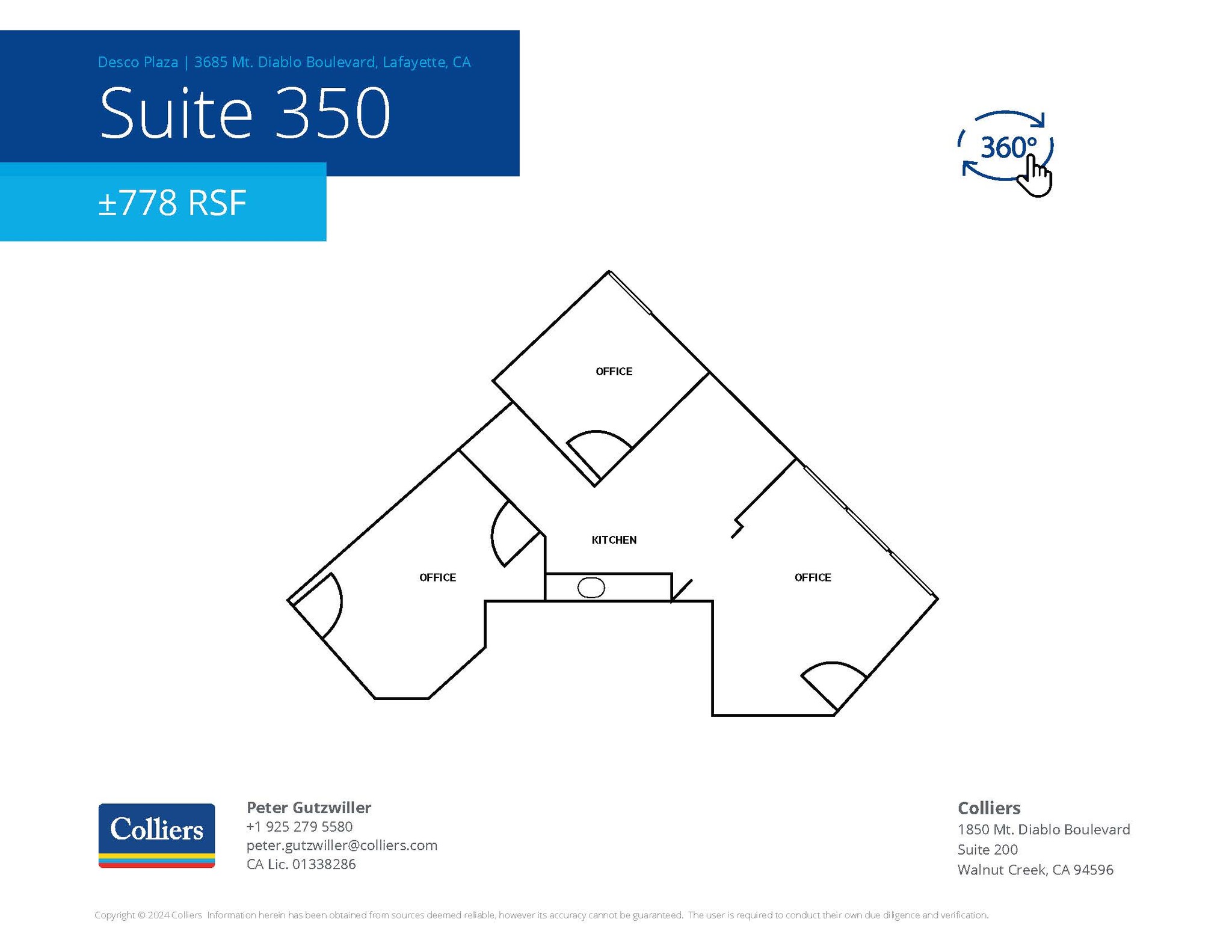 3685 Mount Diablo Blvd, Lafayette, CA à louer Plan d’étage– Image 1 sur 1