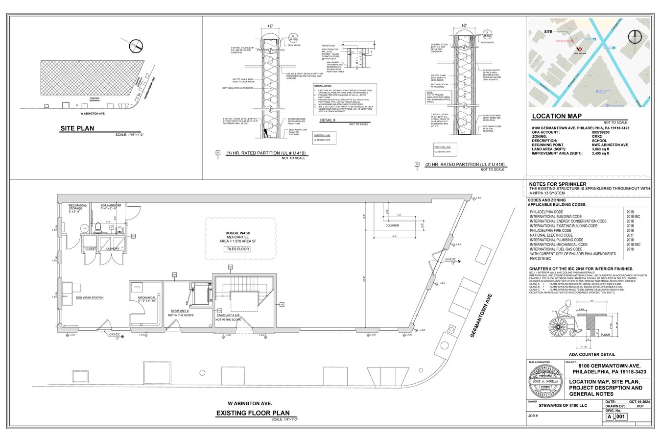 8100 Germantown Ave, Philadelphia, PA 19118 - Lot 1 -  - Plan d’étage - Image 1 of 1