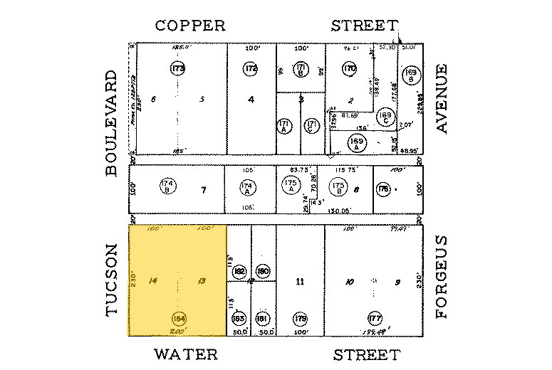 2500 N Tucson Blvd, Tucson, AZ à louer - Plan cadastral – Image 2 sur 14