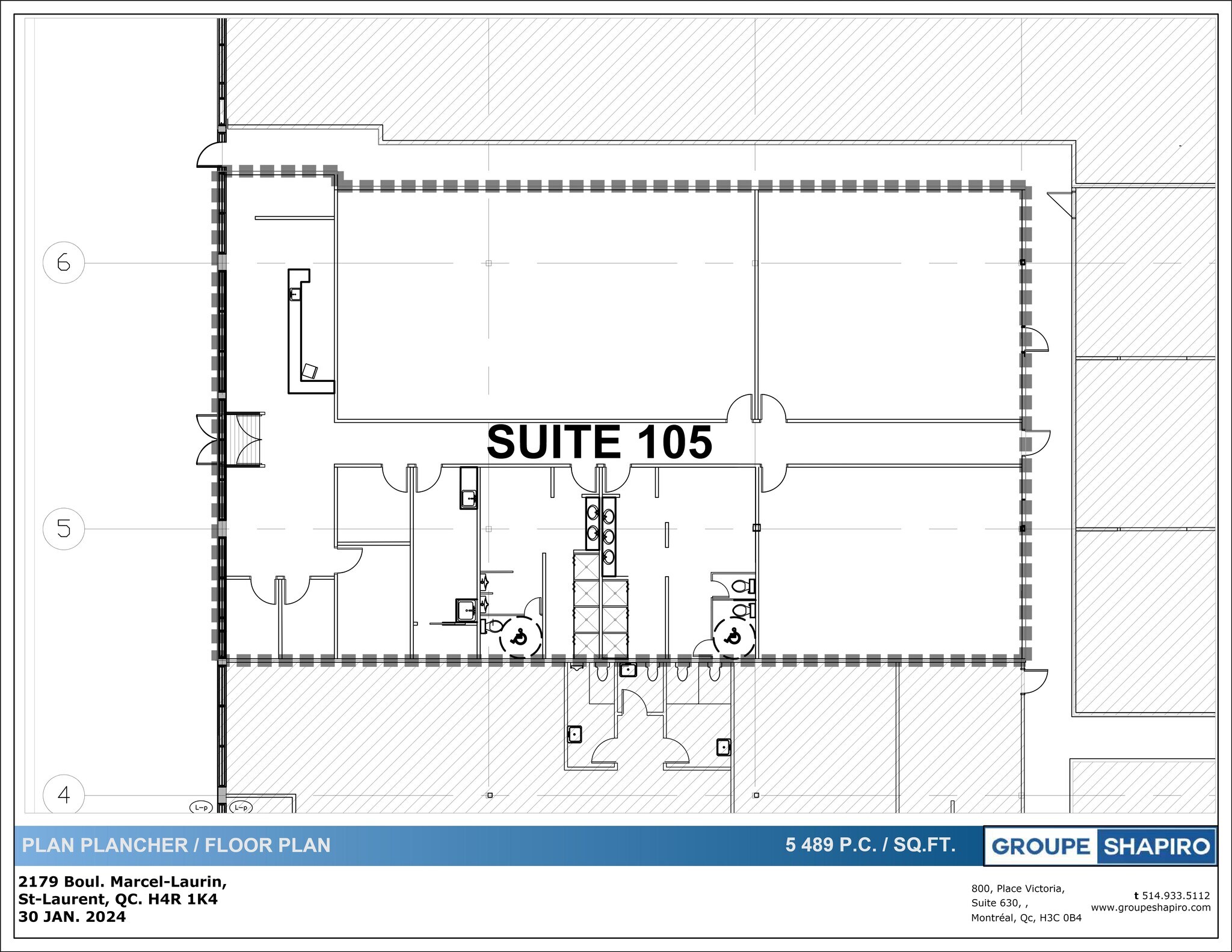 1993-2169 Boul Marcel Laurin, Montréal, QC à louer Plan de site– Image 1 sur 1