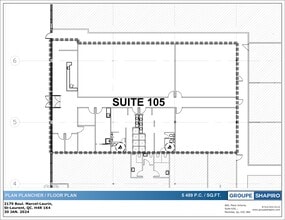 1993-2169 Boul Marcel Laurin, Montréal, QC à louer Plan de site– Image 1 sur 1