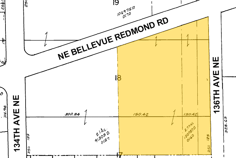 13555 NE Bel Red Rd, Bellevue, WA à louer - Plan cadastral – Image 2 sur 3