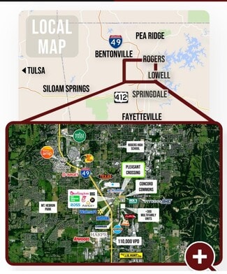 Plus de détails pour 4315 Pleasant Crossing Blvd, Rogers, AR - Bureau/Local commercial, Local commercial à louer