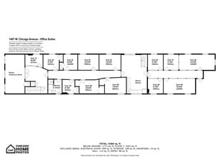 1407 W Chicago Ave, Chicago, IL à louer Plan d’étage– Image 1 sur 1