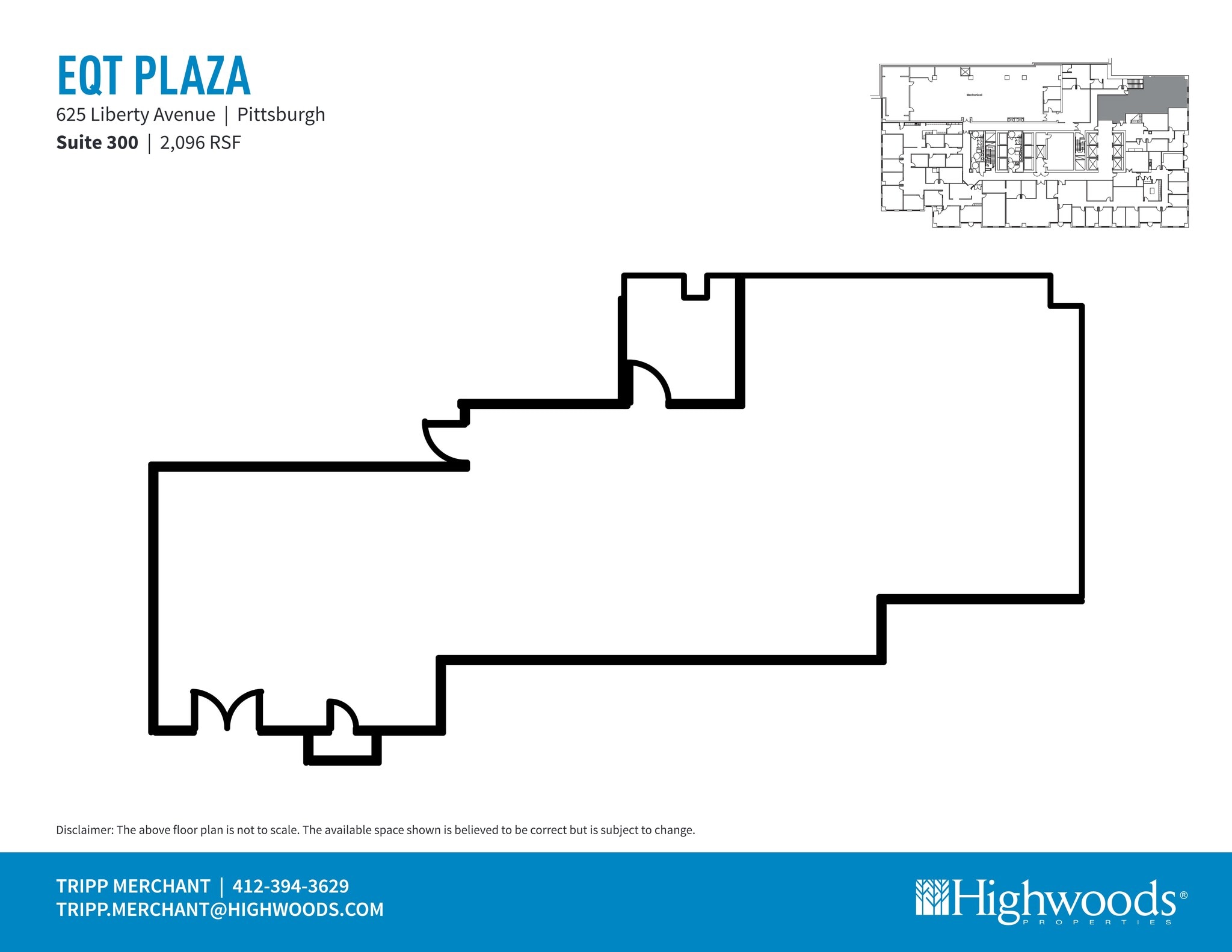 625 Liberty Ave, Pittsburgh, PA à louer Plan de site– Image 1 sur 1