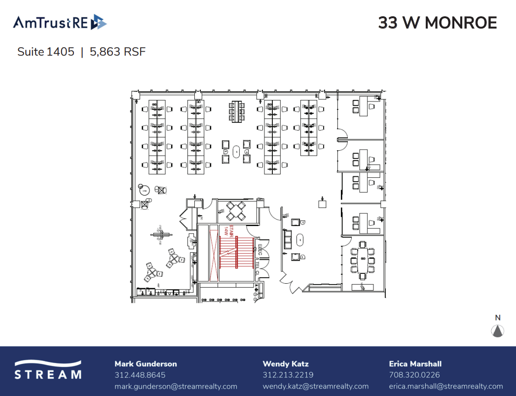 33 W Monroe St, Chicago, IL à louer Plan d’étage– Image 1 sur 1