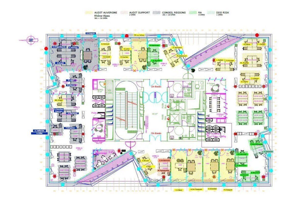 Bureau dans Lyon à louer Plan d’étage– Image 1 sur 20