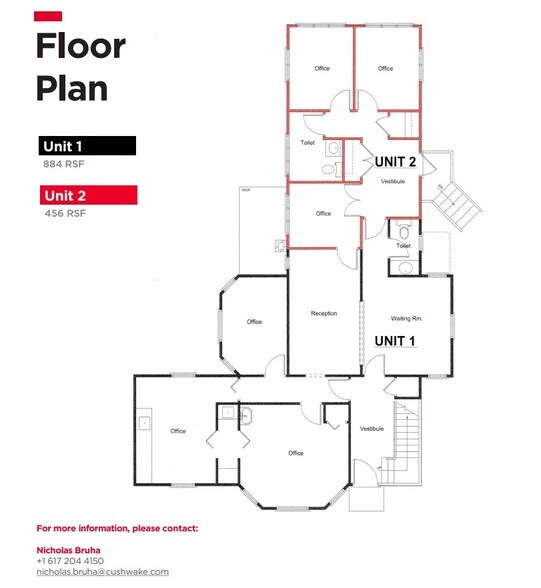 73 Pelham Island Rd, Wayland, MA à louer - Plan d’étage – Image 2 sur 2