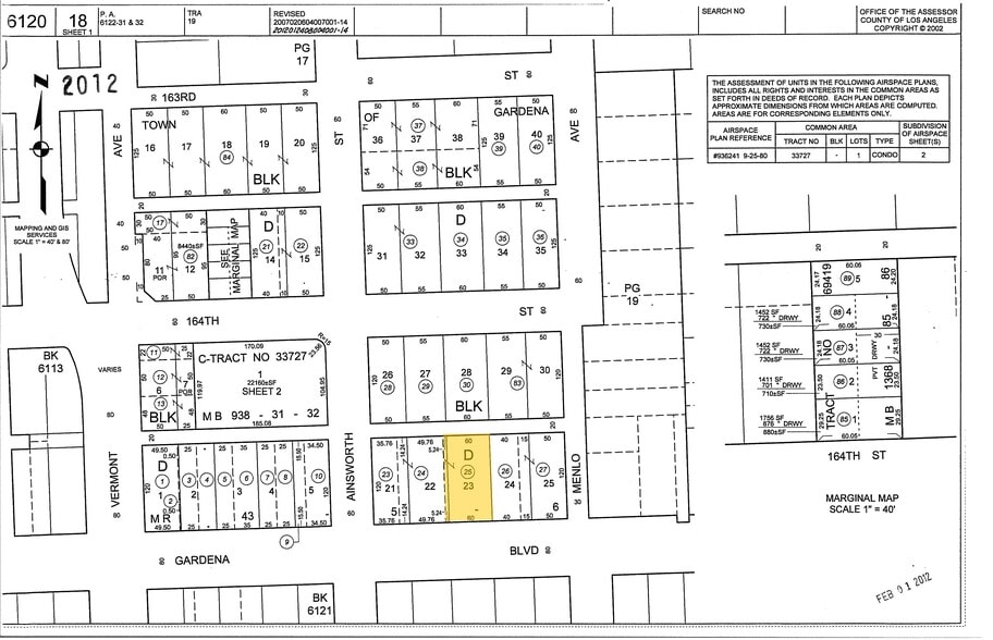 811 W Gardena Blvd, Gardena, CA à louer - Plan cadastral – Image 2 sur 8