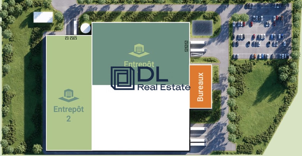 Industriel/Logistique dans Templemars à louer - Plan de site – Image 2 sur 6