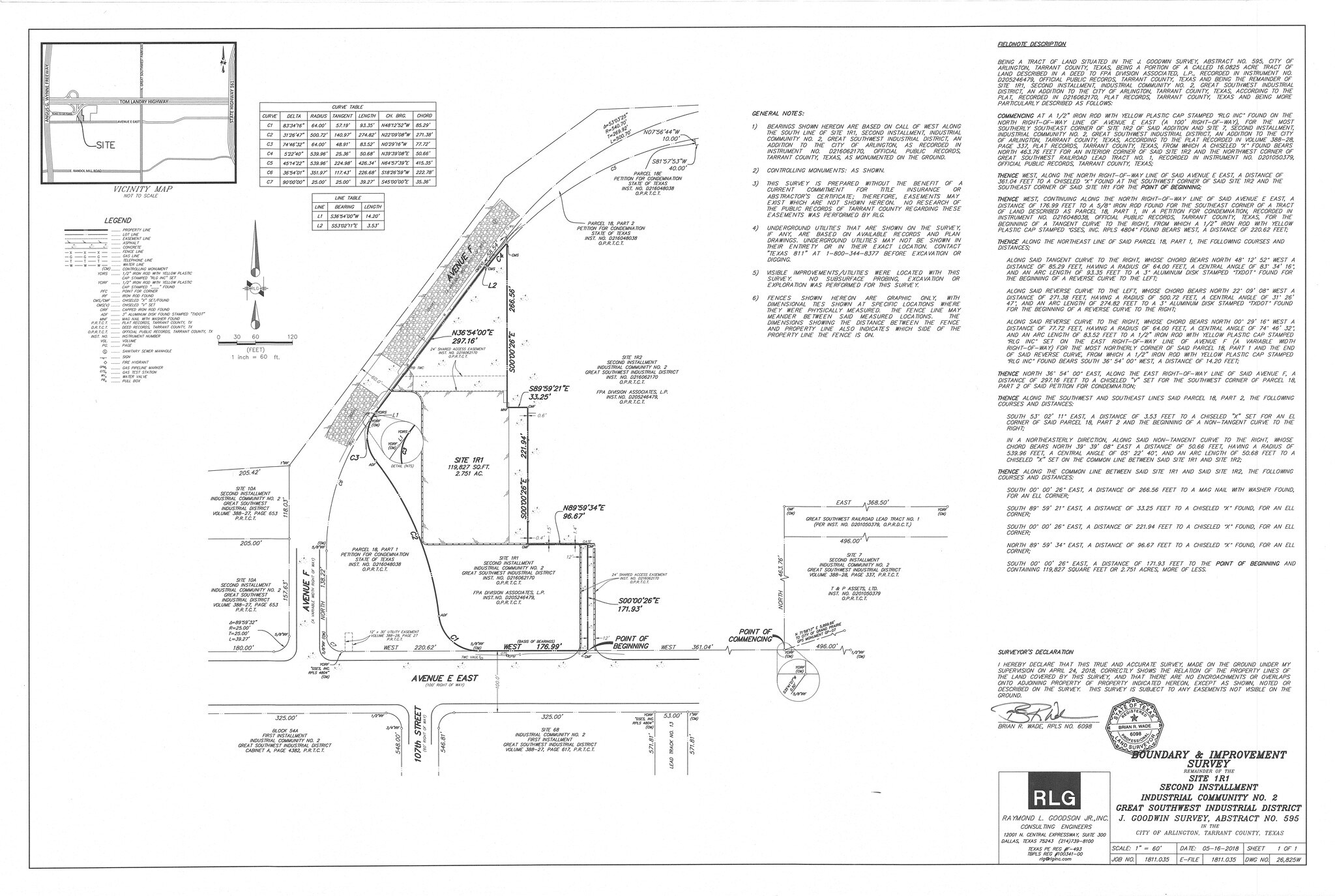 2901 Avenue E Ave, Arlington, TX à vendre Plan de site– Image 1 sur 2