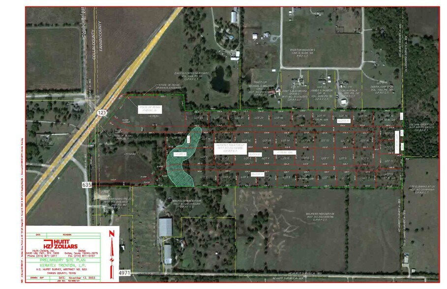 SEC of SH 121 and CR 635, Trenton, TX à vendre - Plan de site – Image 2 sur 7
