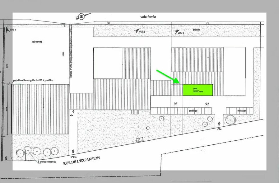 Bureau dans Erstein à louer - Plan de site – Image 3 sur 3