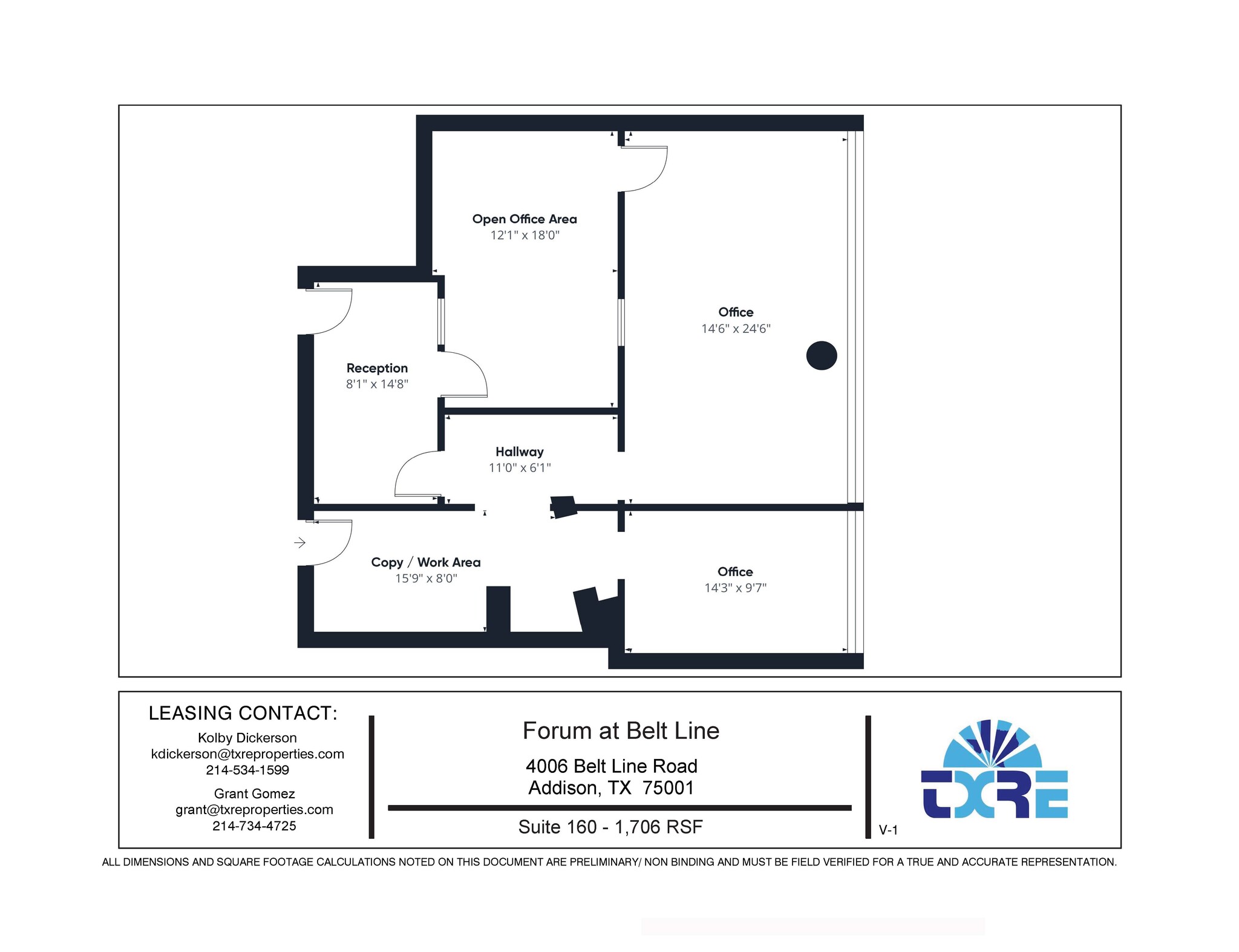 4004 Belt Line Rd, Addison, TX à louer Plan d’étage– Image 1 sur 1