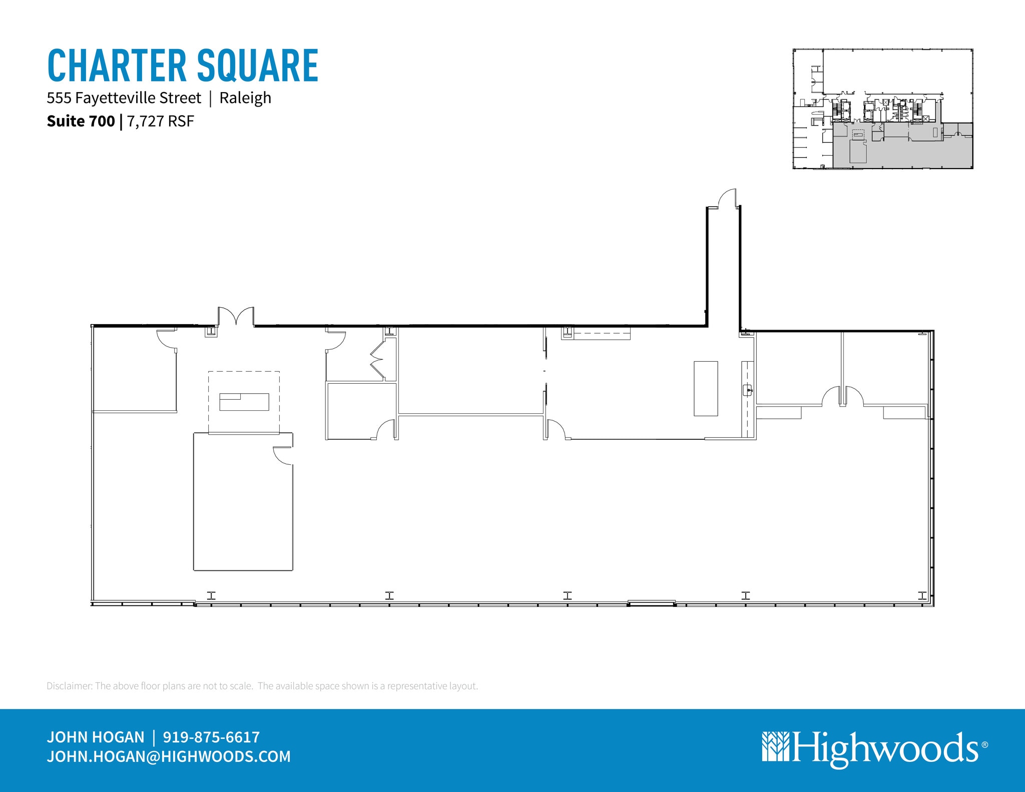 555 Fayetteville St, Raleigh, NC à louer Plan d’étage– Image 1 sur 1