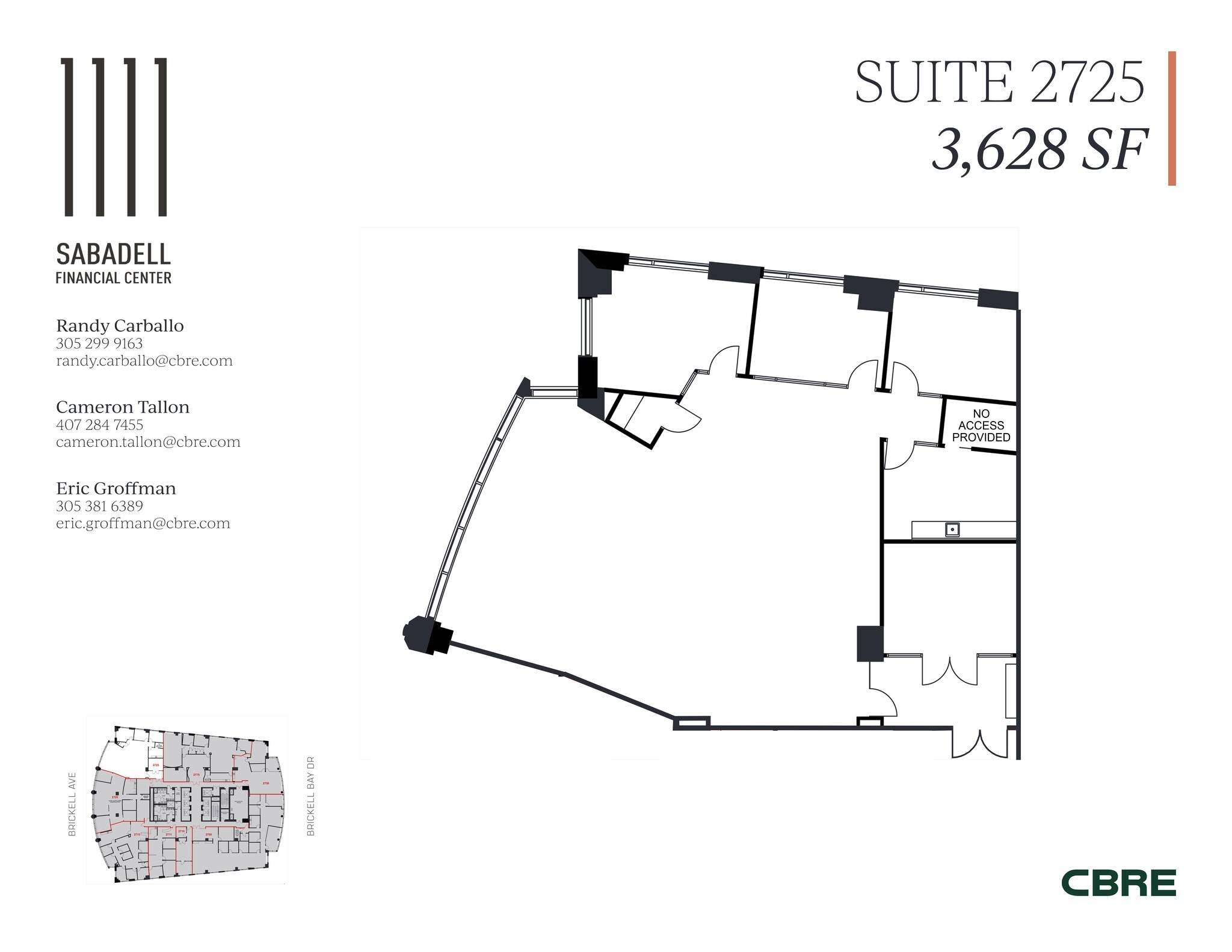 1111 Brickell Ave, Miami, FL à louer Plan de site– Image 1 sur 1