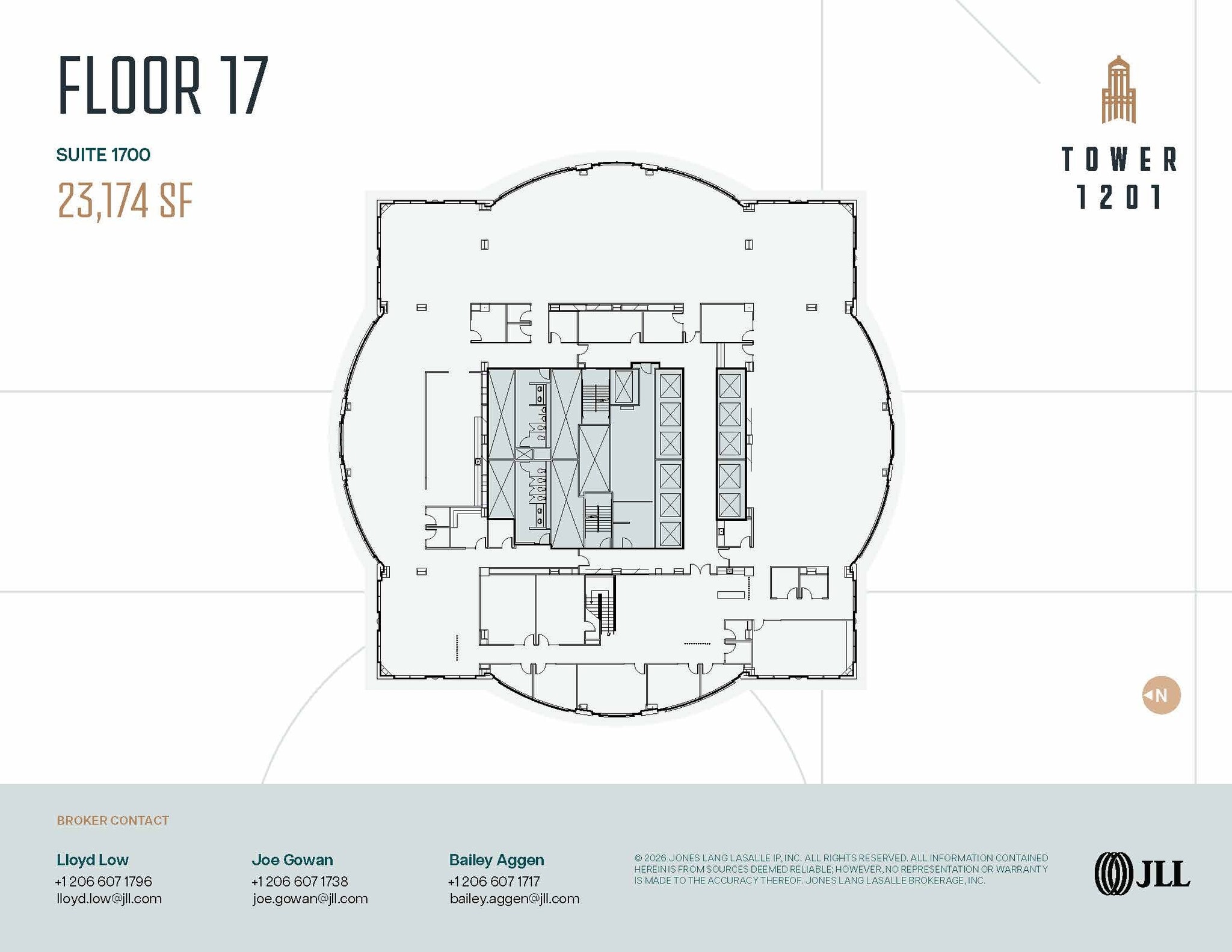 1201 3rd Ave, Seattle, WA à louer Plan d’étage– Image 1 sur 1