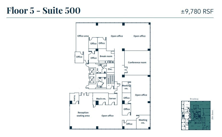 1970 Broadway, Oakland, CA à louer Plan d’étage– Image 1 sur 1