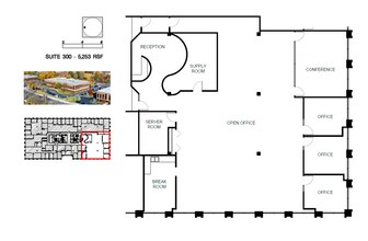 191 Waukegan Rd, Northfield, IL à louer Plan d’étage– Image 2 sur 3