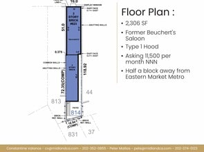 623 Pennsylvania Ave SE, Washington, DC à louer Plan d’étage– Image 2 sur 9