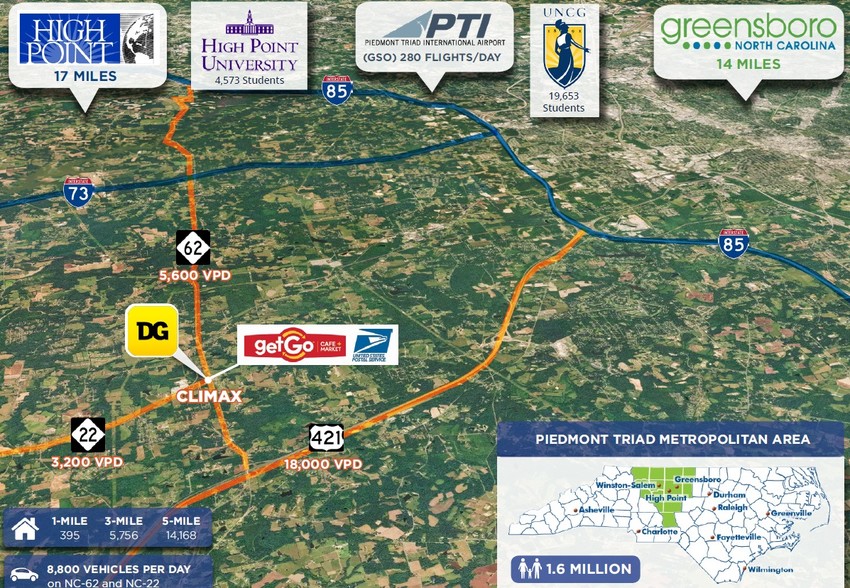 1400 NC Highway 62 E, Climax, NC à vendre - Aérien – Image 2 sur 4