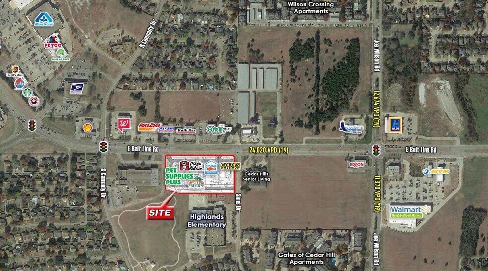 538 E Belt Line Rd, Cedar Hill, TX à louer - Aérien – Image 3 sur 5