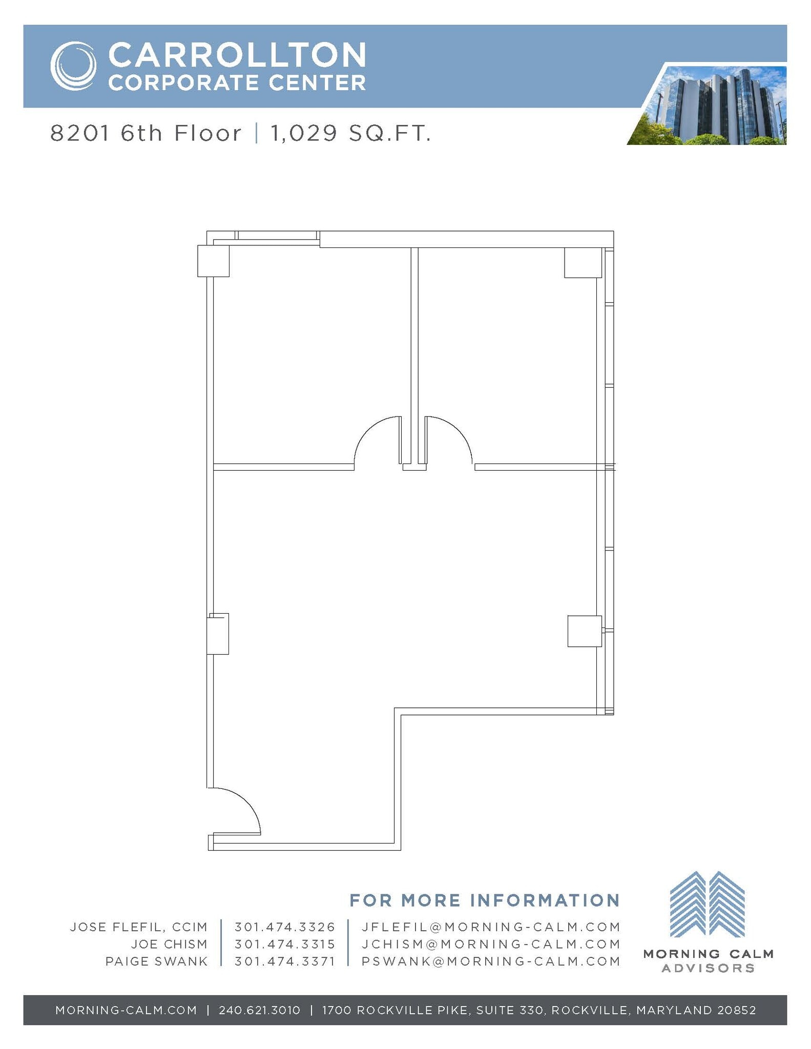 8201 Corporate Dr, Landover, MD à louer Plan d’étage– Image 1 sur 1