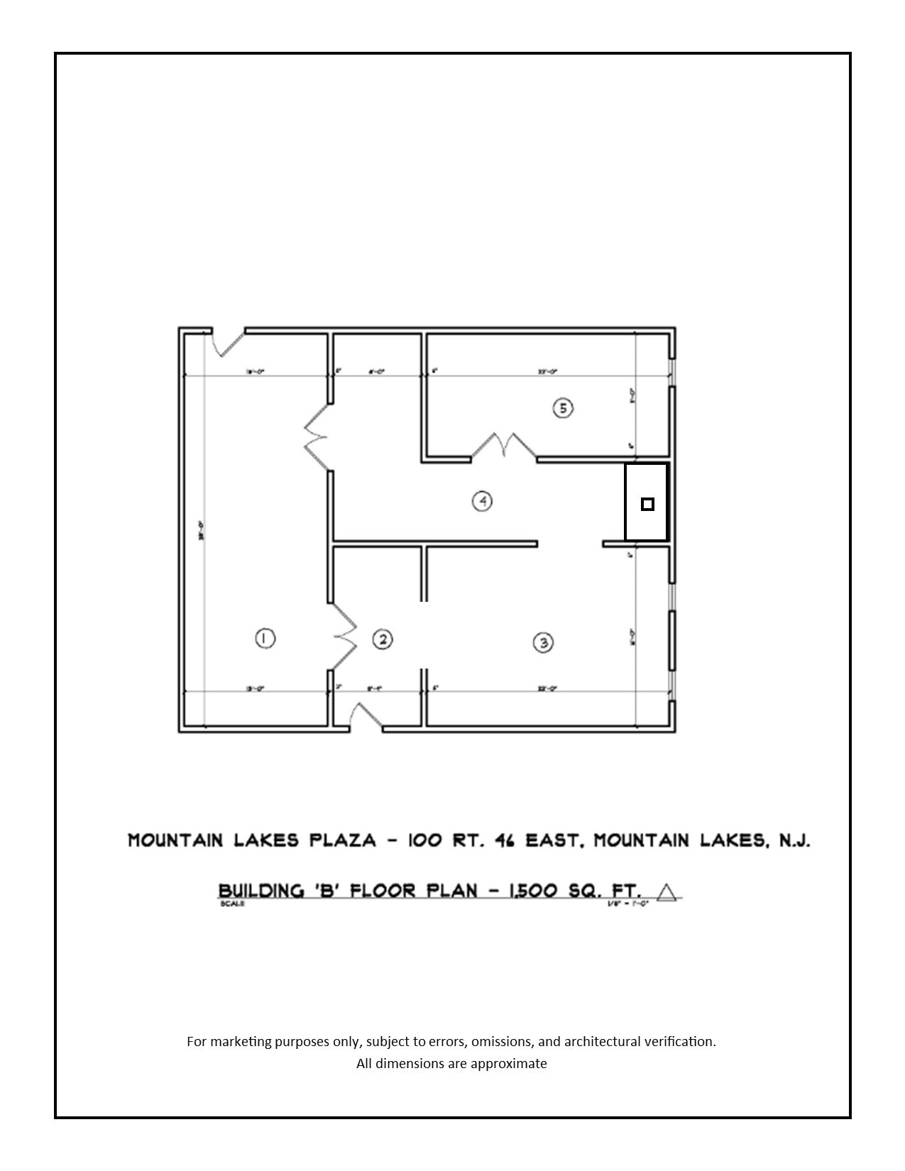 100 Rt 46 East, Mountain Lakes, NJ à louer Plan d’étage– Image 1 sur 1