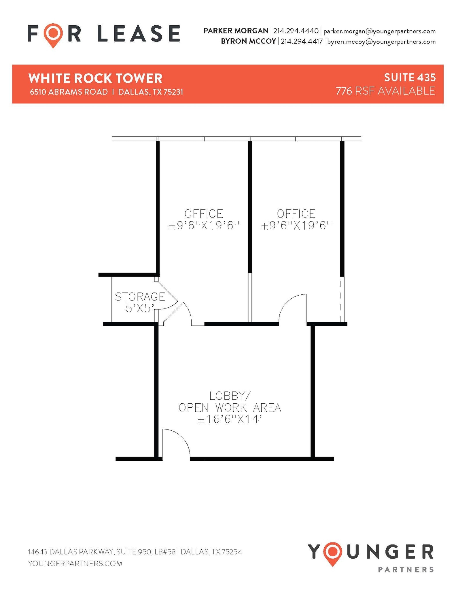6510 Abrams Rd, Dallas, TX à louer Plan d’étage– Image 1 sur 1