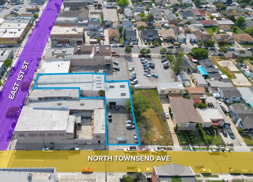 121 N Townsend Ave, Los Angeles, CA à vendre - Aérien – Image 1 sur 8