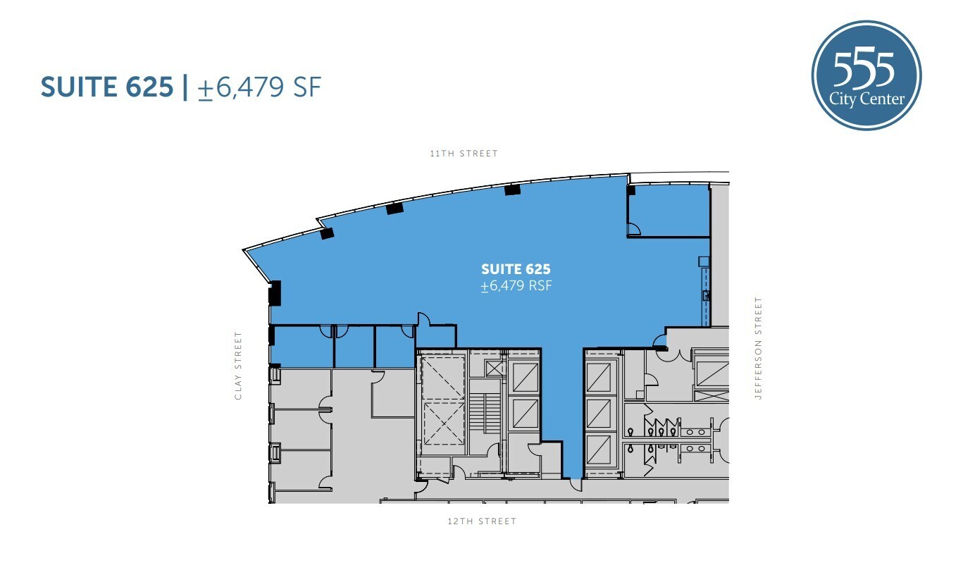 555 12th St, Oakland, CA à louer Plan d’étage– Image 1 sur 1