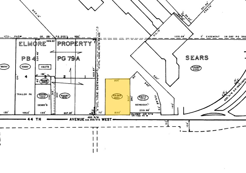 410 W Cortez Rd, Bradenton, FL à louer - Plan cadastral – Image 2 sur 13