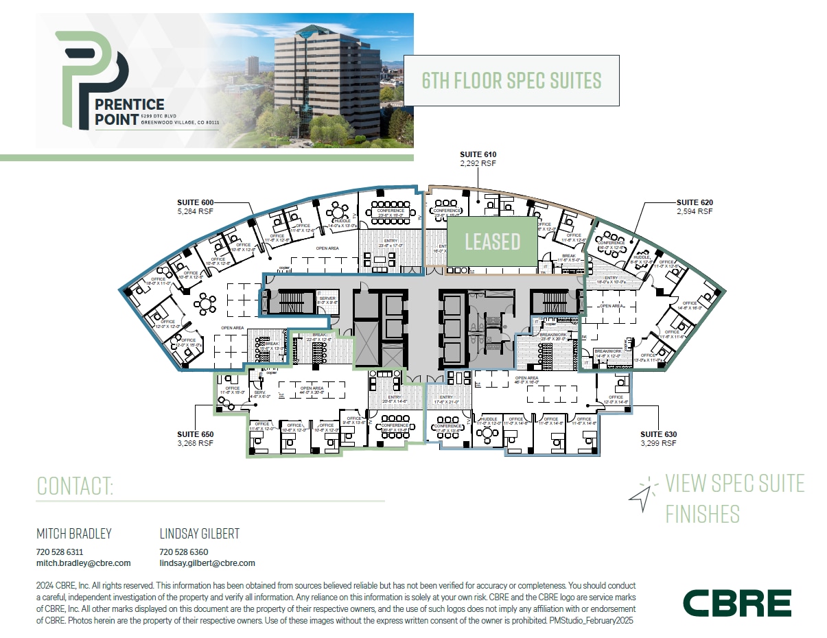 5299 Dtc Blvd, Greenwood Village, CO à louer Plan d’étage– Image 1 sur 1