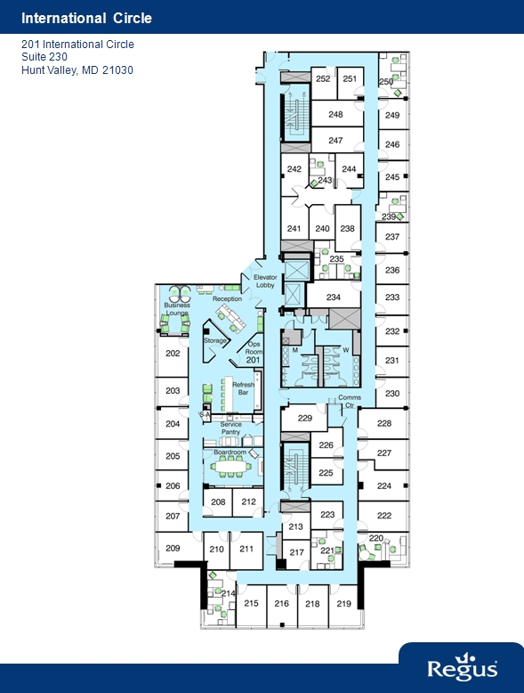 201 International Cir, Hunt Valley, MD à louer Plan d’étage– Image 1 sur 1